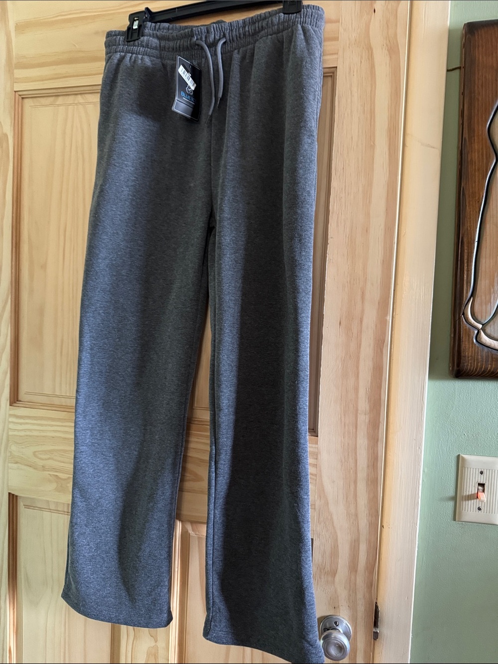 Men’s Grey Blue Ice Drawstring Sweatpants Small